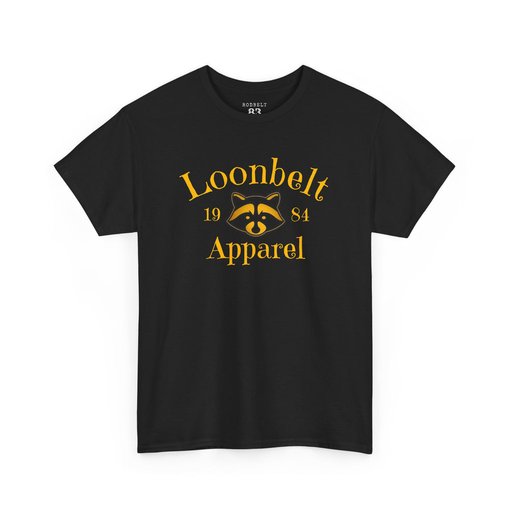 Loonbelt Apparel 1984 Graphic Tee — Retro Raccoon Logo T-Shirt