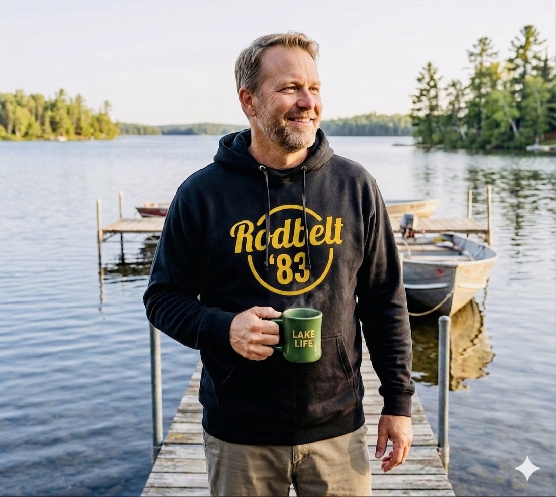 Hoodie — 'Rodbelt 83' Vintage Logo Pullover